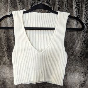 Cropped sweater vest/tank